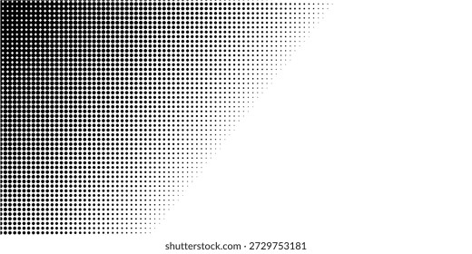 Fondo de puntillismo Stipple de ruido de semitono. Fondo de textura de gradiente de grano con puntos. Patrón de semitono degradado de punto. Arena, grano, efecto punteado grunge. Textura Abstractas, superposición grabada

