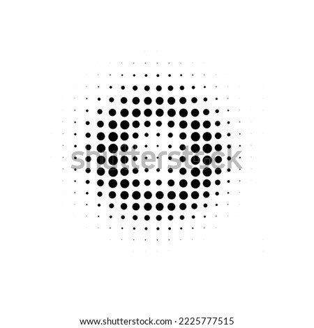 Halftone o lowercase. Pop art style. Halftone dotted backdrop. Design for web banners, wallpaper,sites vector illustration. Alphabet Halftone.