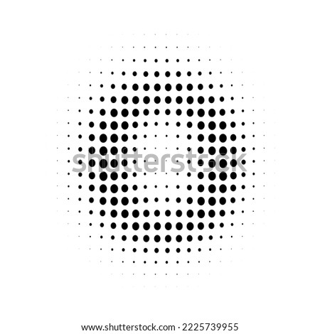 Halftone O Uppercase. Pop art style. Halftone dotted backdrop. Design for web banners, wallpaper,sites vector illustration. Alphabet Halftone.