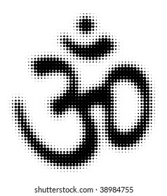 Halftone Om Sign