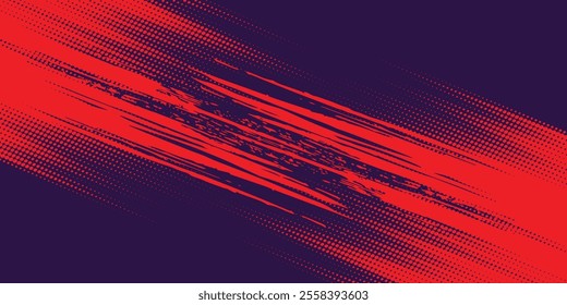 Halftone on blue background. Vector dots glitter or halftone glitter pattern texture Pop Art Style Background. vector grunge arts red grunge