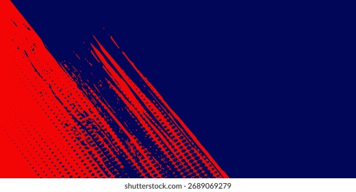 Halftone on blue background. Vector dots glitter or halftone glitter pattern texture Pop Art Style Background. vector grunge arts red grunge