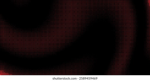 halftone on red background. Vector dots glitter or halftone glitter pattern texture Pop Art Style Background. vector