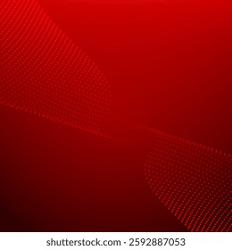 Halftone on red background. Vector dots glitter or halftone glitter pattern texture Pop Art Style Background. Modern and Creative Trend design in vector illustration
