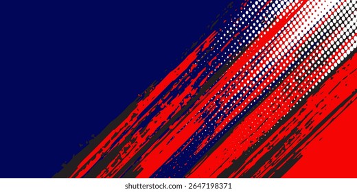 halftone on white background navy. Vector grunge orange glitter or halftone glitter pattern texture Pop Art Style Background. Modern simple art
