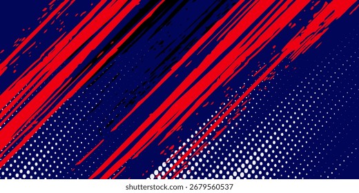 Medio tono sobre fondo blanco azul marino. Vector grunge naranja glitter moderno