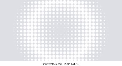 Medio tono sobre fondo blanco. Vector puntos brillo o semitono brillo patrón textura Pop estilo de arte de fondo
