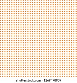 Halftone of orange halftone dots on a white background