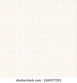 Halftone of orange halftone dots on a white background