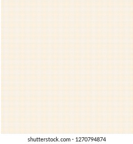 Halftone of orange halftone dots on a white background