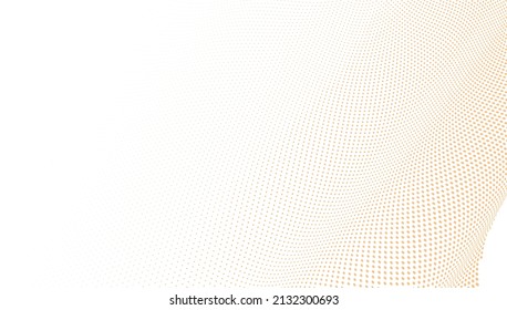 fondo de ilustración de vector ondulado de color naranja medio