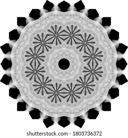 Halftone ornament, monochrome pattern. Drawing vintage style. Grunge texture. Points vintage drawing. Abstract art background. Modern symmetric pattern. Festive art backdrop. Creative vector element