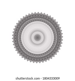 Halftone ornament, monochrome pattern. Drawing vintage style. Grunge texture. Points vintage drawing. Abstract art background. Modern symmetric pattern. Festive art backdrop. Creative vector element