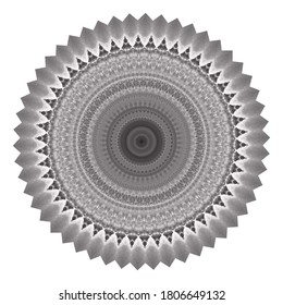 Halftone ornament, monochrome pattern. Drawing vintage style. Grunge texture. Points vintage drawing. Abstract art background. Modern symmetric pattern. Festive art backdrop. Creative vector element