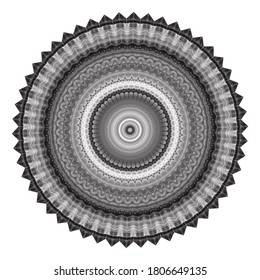 Halftonschmuck, einfarbiges Muster. Zeichnen von Vintage-Stil. Grunge Textur. Vintage-Zeichnung der Punkte. Abstrakter Kunsthintergrund. Modernes symmetrisches Muster. Festliche Kunsthintergründe. Kreatives Vektorelement