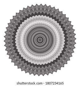 Halftonschmuck, einfarbiges Muster. Zeichnen von Vintage-Stil. Grunge Textur. Vintage-Zeichnung der Punkte. Abstraktes Kunstsymbol, Logo. Modernes symmetrisches Muster. Festliche Kunsthintergründe. Kreatives Vektorelement