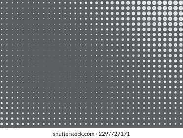 Halftone-Teilchen Punkte monotone-Technologie Wissenschaftsthema Hintergrund für Werbeartikel-Banner und Etikettenvorlage Landpage Vektorpfeile