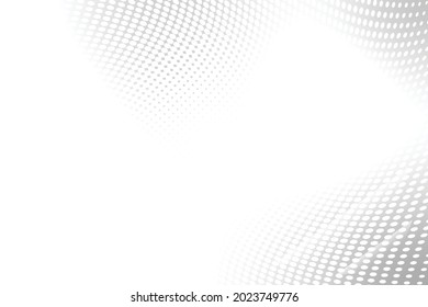 Halftone Pattern Abstract Background. White. Technology Banner. Vector