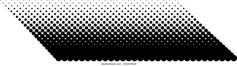 Halftone pattern. Background with dots, circles. Black and white vector illustration