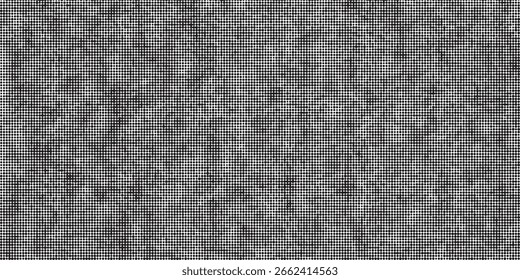 Fundo de padrão de meio-tom com textura de grão áspero em estilo abstrato preto e branco. Padrão de vetor com efeito de meio-tom e granulação. Ideal para impressão, embalagem, tecido, cartazes, marca
