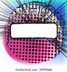 halftone pattern background for text