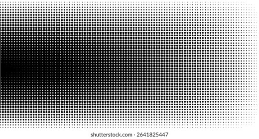 Halftone pattern background texture, round spot shapes, vintage or retro graphic, usable as decorative element.
