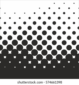 Halftone pattern background texture, round spot shapes, vintage or retro graphic, usable as decorative element.