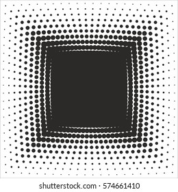 Halftone pattern background texture, round spot shapes, vintage or retro graphic, usable as decorative element.