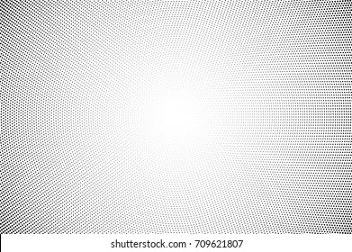 Halftone pattern with black dots on transparent overlay. Monochrome dotted vector illustration. Halftone overlay for vintage comic effect. Round dotted pattern. Vignette dotted layer. Grunge texture