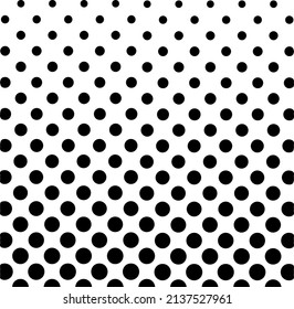 Patrón de semitono con puntos de polka negro Fondo moderno Superposición Vector ilustración EPS 10