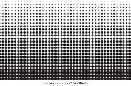 HALFTONE PATTERN. BLACK AND WHITE DOTS. MODERN BACKGROUND