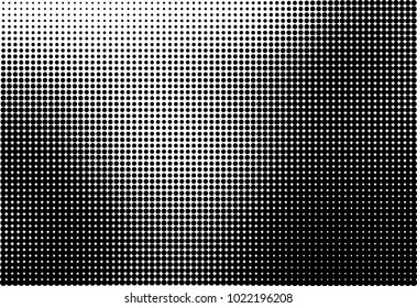 Halftone pattern black and white vector