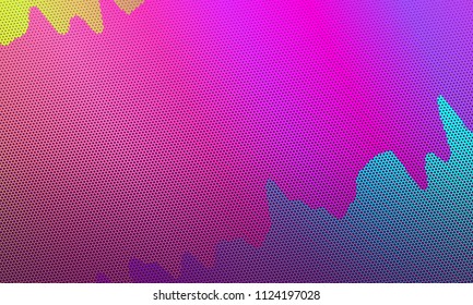 Halftone pattern. Colorful background with dots, points. Violet, pink, blue color. Digital gradient. Futuristic panel. Vector illustration