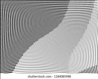Halftone pattern. Comic background. Dotted retro backdrop with circles, dots. Design element for web banners, posters, cards, wallpapers, sites. Pop art style. Vector illustration. Black and white 