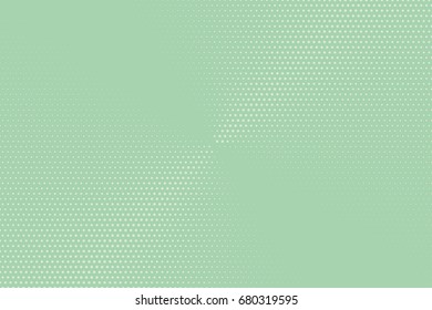 Halftone pattern. Comic background. Dotted retro backdrop with circles, dots. Design element for web banners, posters, cards, wallpapers, sites. Pop art style. Vector illustration. Green color