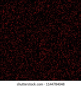 Halftone pattern. Corrupted code. Glitch background. Computer Virus. Gradient design background. Particle virus. Vector Illustration.