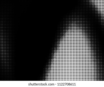 Halftone pattern Digital gradient with dots. Futuristic panel. Vector illustration. 