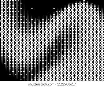 Halftone pattern Digital gradient with dots. Futuristic panel. Vector illustration. 