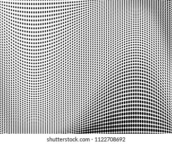 Halftone pattern Digital gradient with dots. Futuristic panel. Vector illustration. 