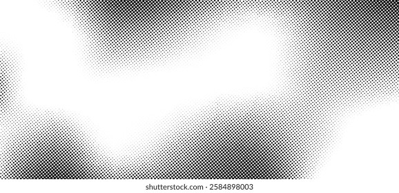 Halftone pattern with dots on a white background. Abstract texture for design. vector illustration. Modern design banner template.