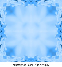 Halftone pattern, graphic drawing. Ornament blue vintage style. Grunge texture. Festive greeting card. Abstract art background. Modern geometric pattern. Festive art backdrop. Creative vector element