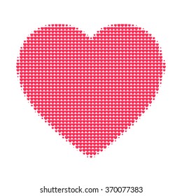 Halftone pattern heart illustration vector
