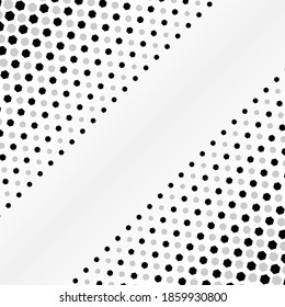 Halftone pattern Hexagon Background illustration vector