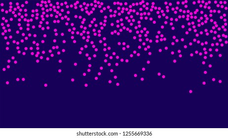 Halftone pattern. Horizontal vector illustration. Pink dots, blue halftone texture. Color halftone gradient. Pop Art blue pink comics Background. Bright neon random Dots Background.