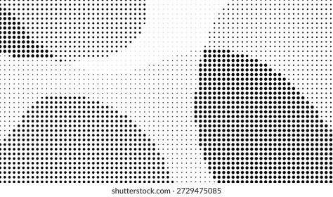 Padrão de meio-tom com pontos grandes em tons de cinza