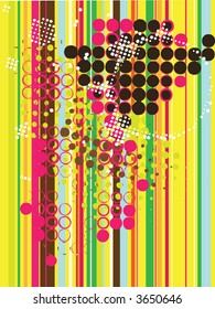 halftone pattern on colorful background