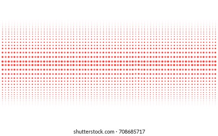 Halftone pattern with red circles.