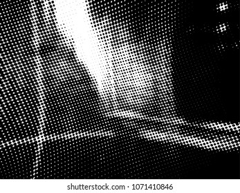 Halftone Pattern. Rough distress grunge texture background . Abstract Halftone Dots. Vector Illustration.