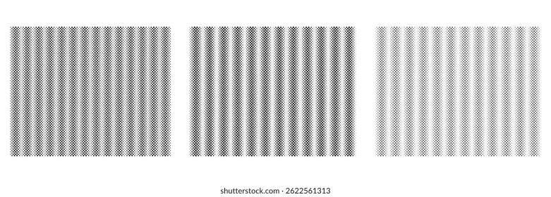 Halftone pattern with square and circular dots creating texture for abstract design background
