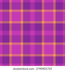 Halftone pattern tartan plaid, valentine textile texture seamless. Kind check background vector fabric in purple and red colors palette.